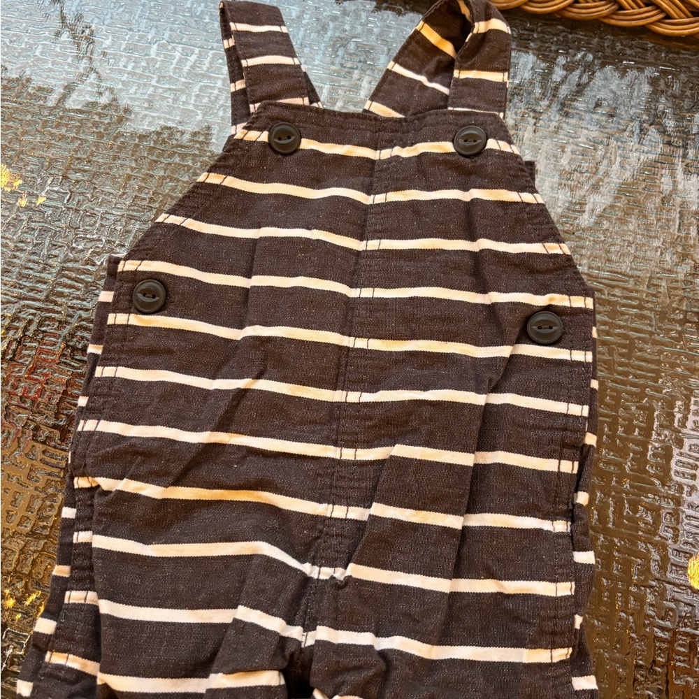 Carter's baby Striped Overalls size 3 months
